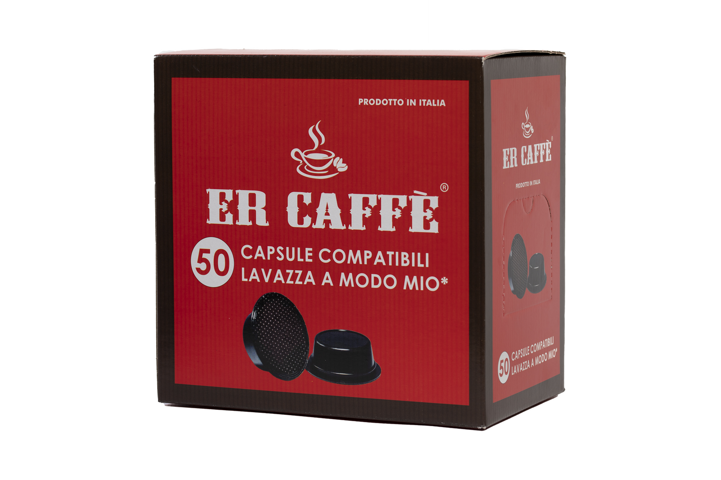 Box of 100 capsules compatible with LAVAZZA A MODO MIO
