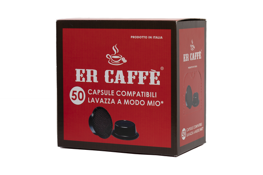 Box of 100 capsules compatible with LAVAZZA A MODO MIO